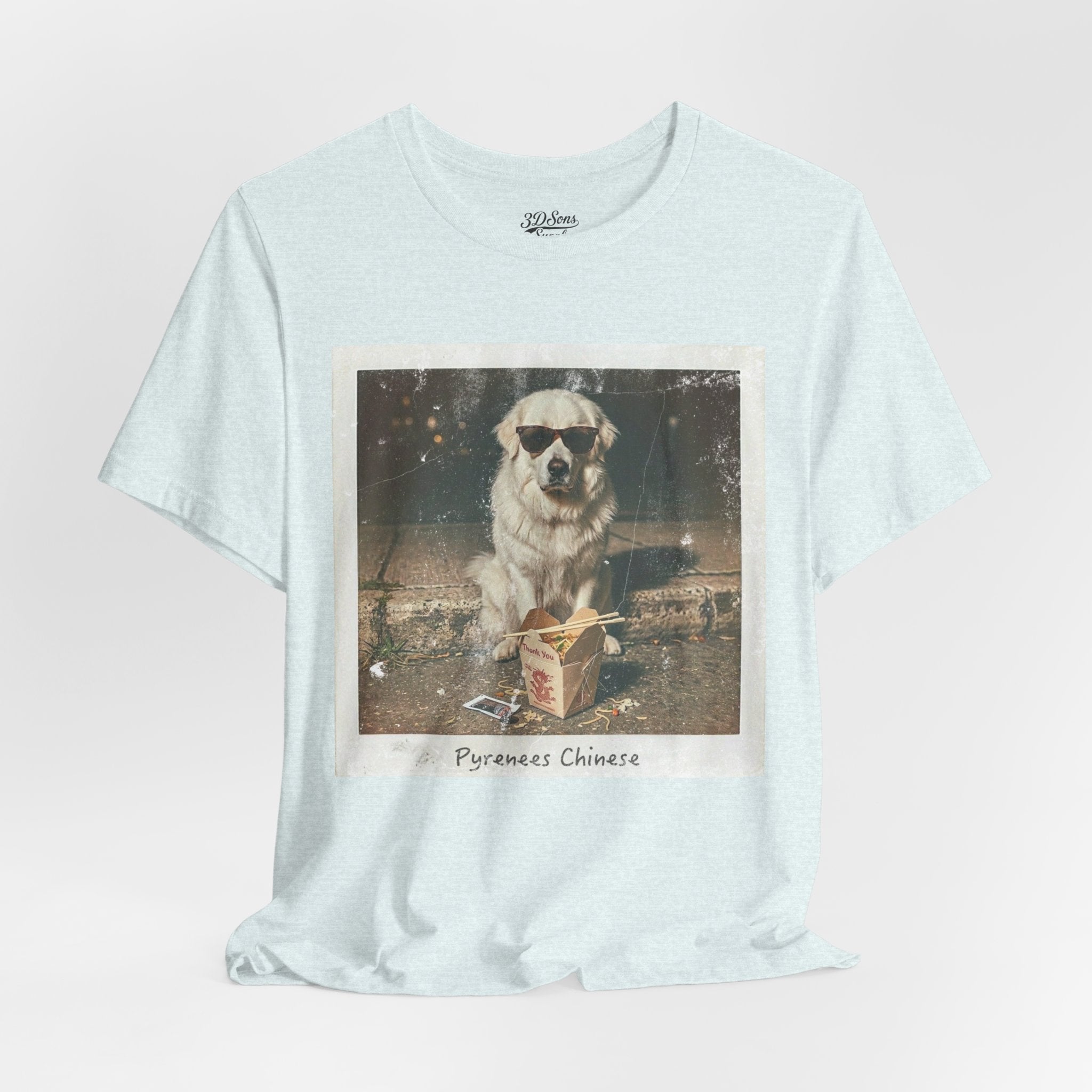 Pyreneese Chin Photo Tee — Vintage Pup Graphic T-Shirt