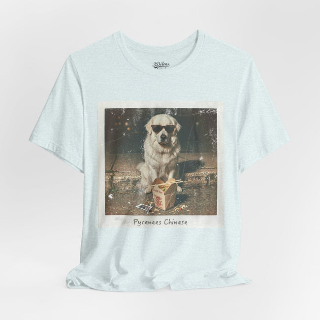 Pyreneese Chin Photo Tee — Vintage Pup Graphic T-Shirt
