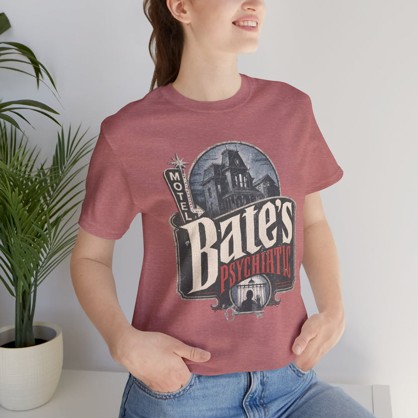 Bates Psychiatric T-Shirt — Vintage Horror Graphic Tee