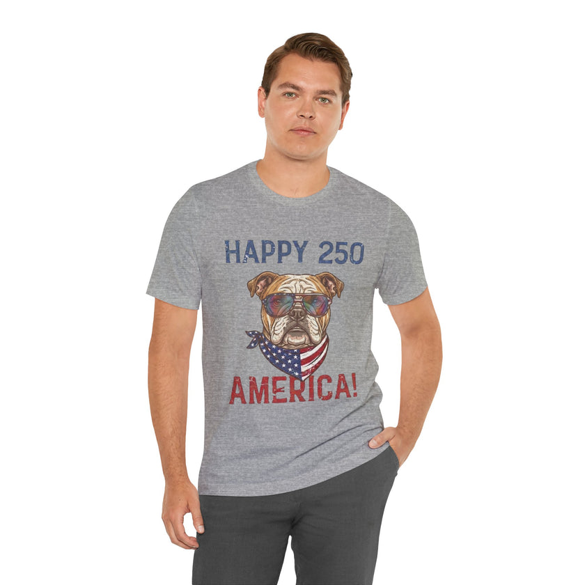 Patriotic Bulldog Tee - 