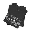 Stay Savage Longhorn Tee - Vintage Texas Skull T-Shirt