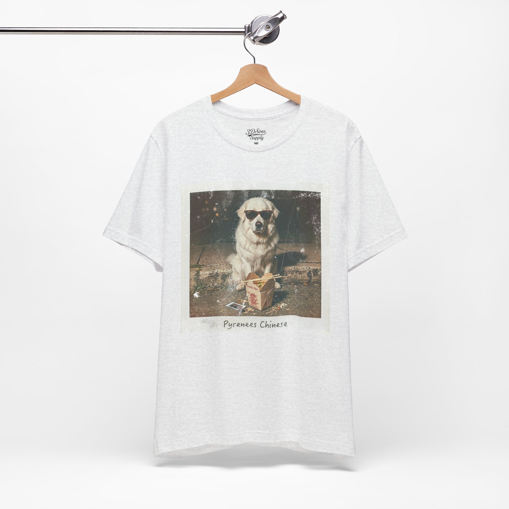 Pyreneese Chin Photo Tee — Vintage Pup Graphic T-Shirt