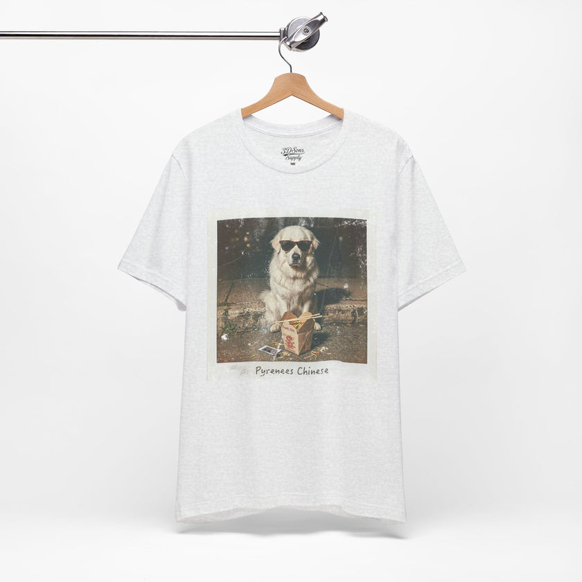 Pyreneese Chin Photo Tee — Vintage Pup Graphic T-Shirt