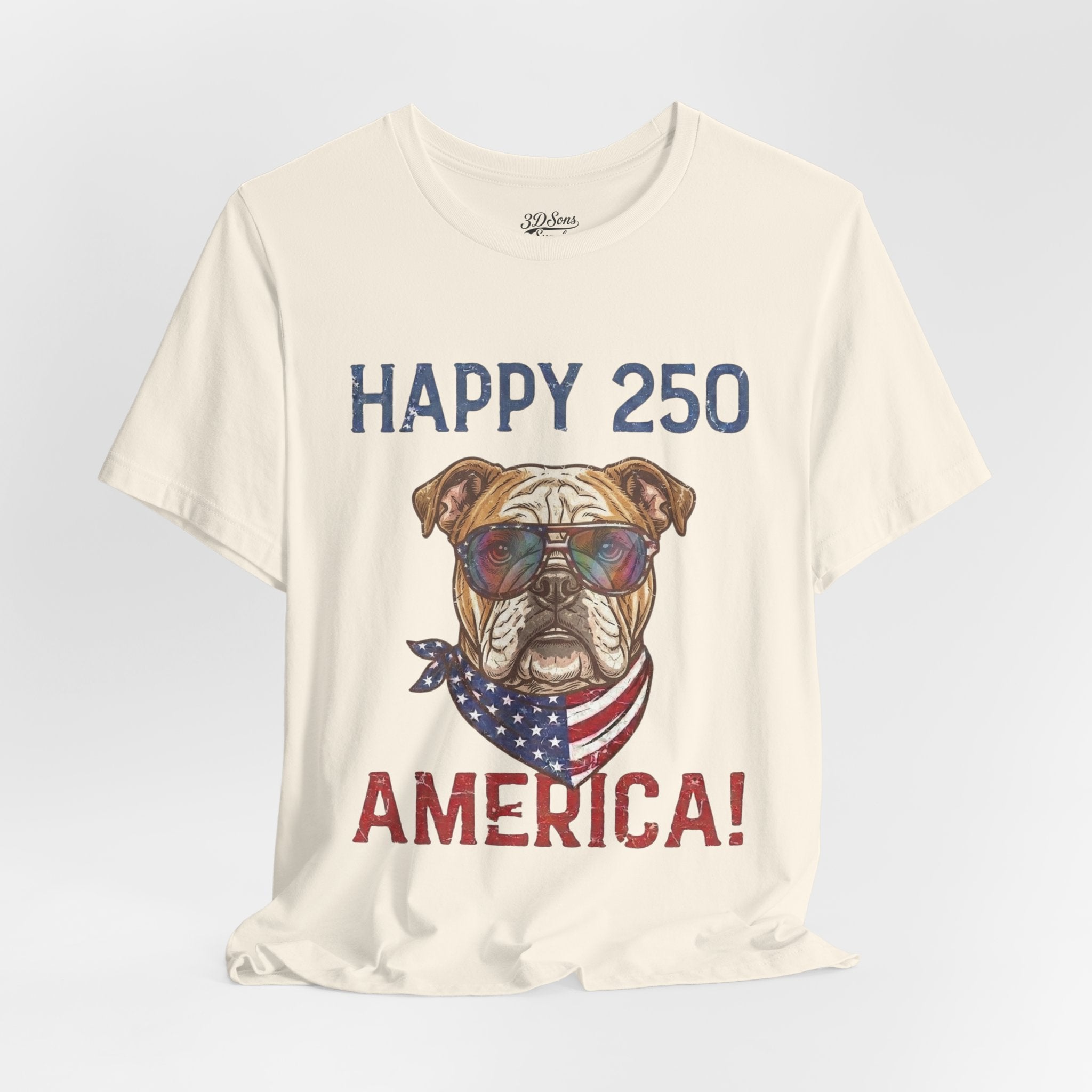 Patriotic Bulldog Tee - 