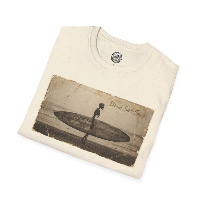 Vintage Skeleton Surfer Photograph T-Shirt | Retro Beach Surf Tee – 3D Sons Supply Co