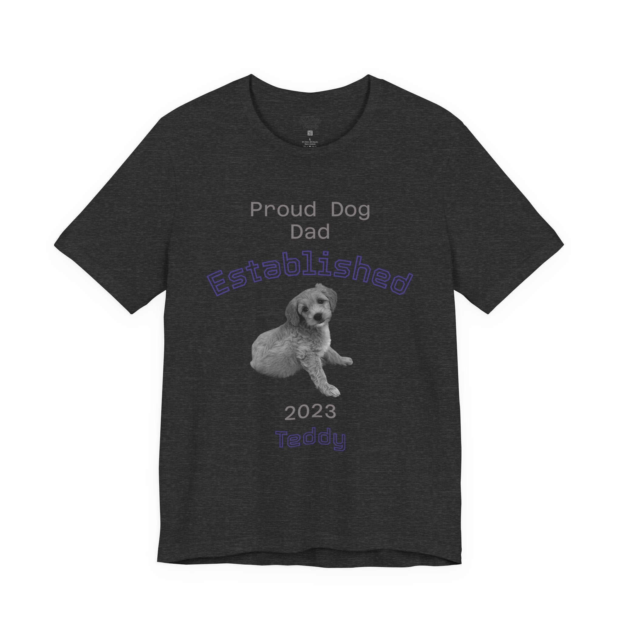 Proud Dog Dad Established Year T‑Shirt — Personalized Dog Dad Tee