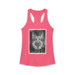Smoking German Shepard Photo Racerback Tank — Vintage Pup Graphic