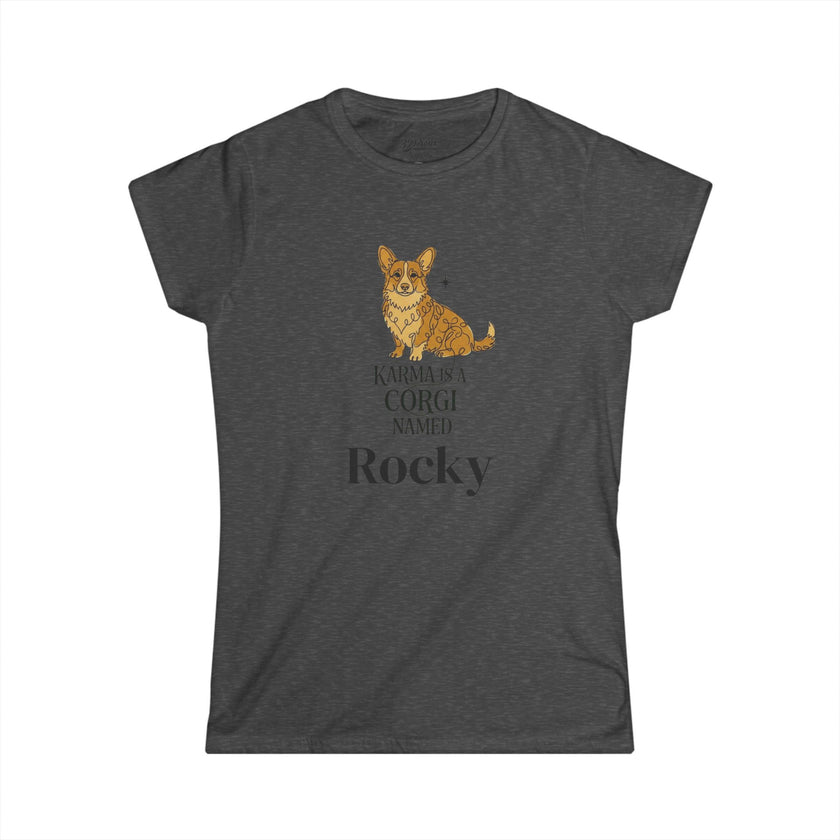 Karma Is A Corgi Named Personalized Tee — Personalized Corgi Illustration Shirt