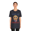 Happy 250 America! Patriotic Goldendoodle Tee