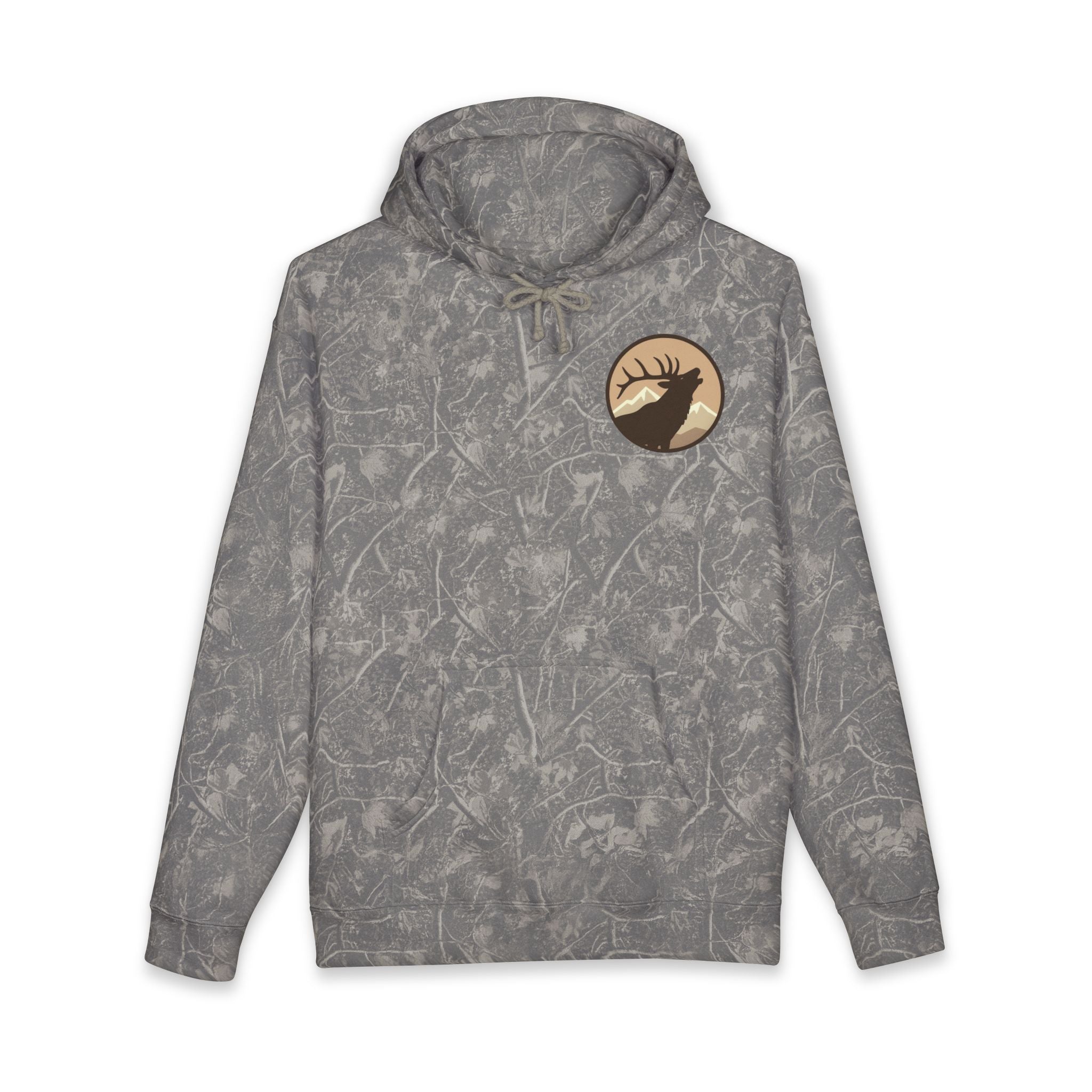 Personalized Elk Hunting Crew Hoodie — Personal Elk Silhouette Pullover