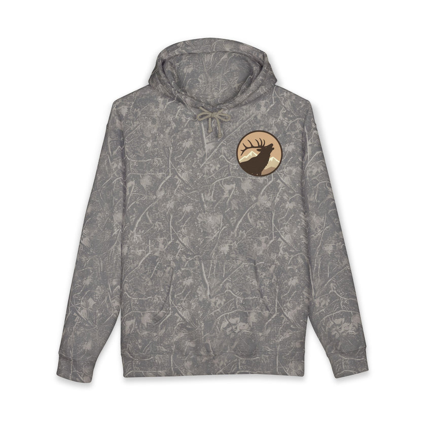 Personalized Elk Hunting Crew Hoodie — Personal Elk Silhouette Pullover