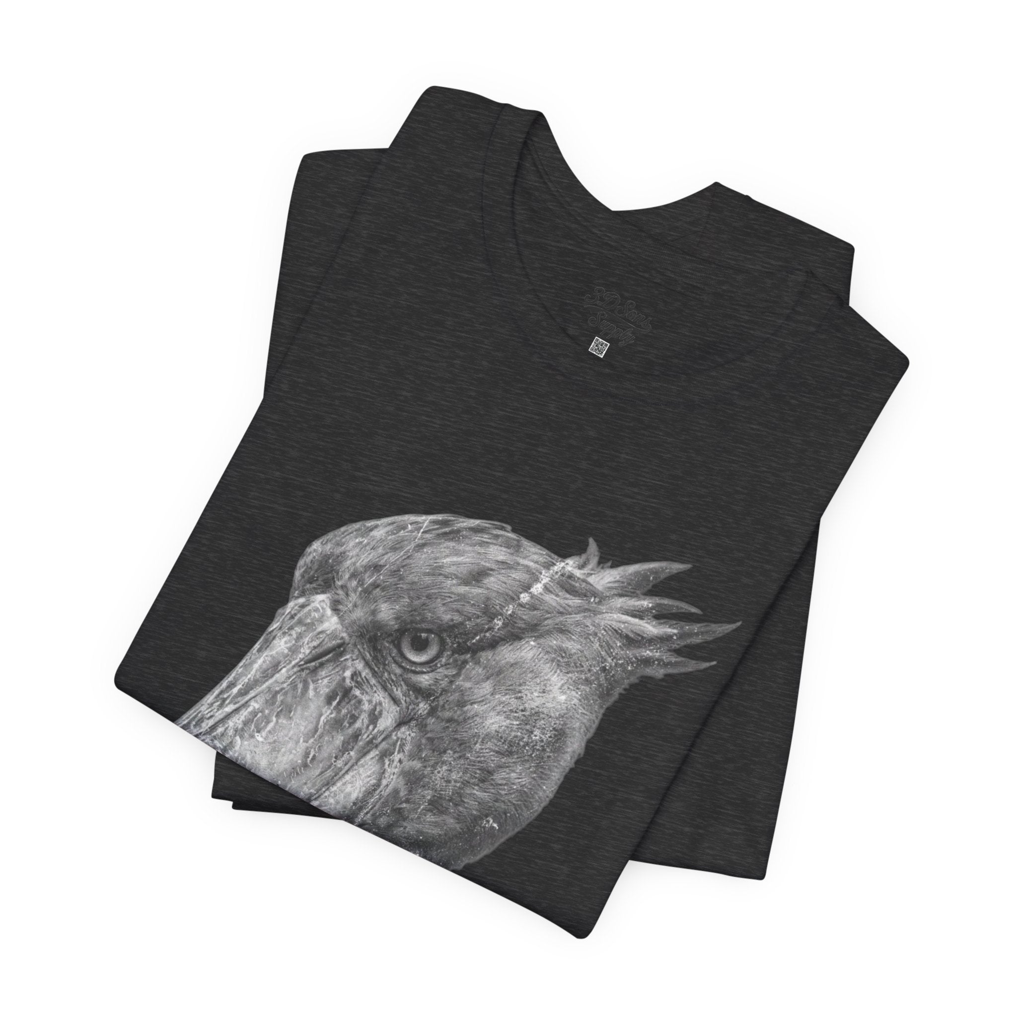Smoking Shoebill Stork T-Shirt — Quirky Bird Graphic Tee
