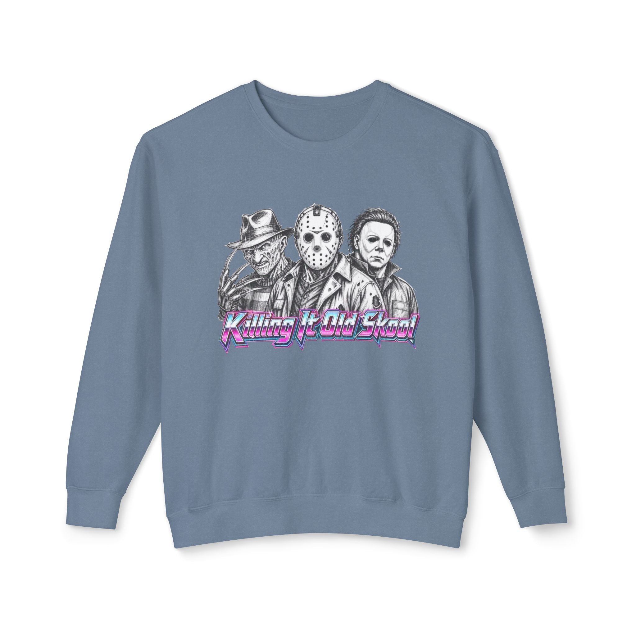 Retro Slasher Icons Sweatshirt | Freddy Jason Michael Crewneck