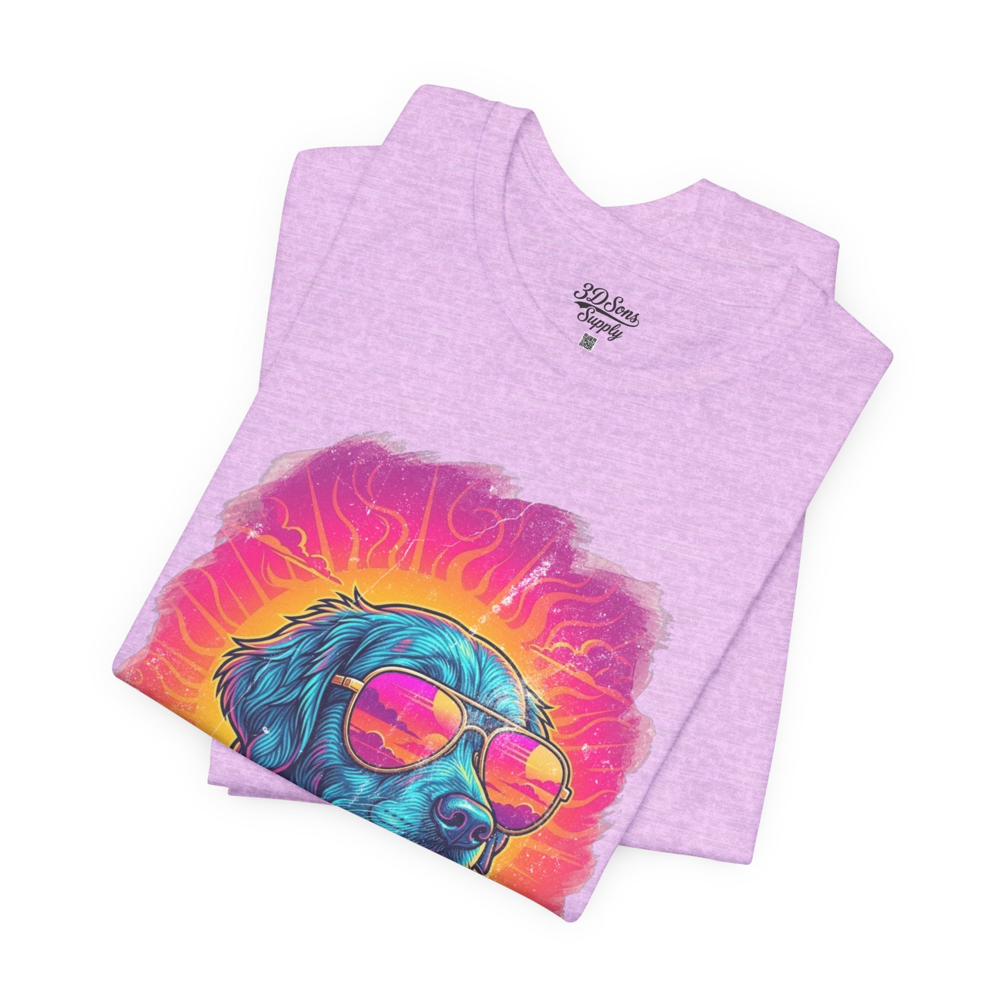 Golden Retriever Retro 90s Tee — Vice City Pet Graphic T-Shirt