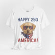 Patriotic Lab Dog Tee — 