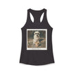 Women's Pyrenees with Chinese Photo Racerback Tank — Vintage Pup Graphic