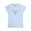 Stay Savage Longhorn Skull Women's Tee — Rugged Western Graphic Shirt