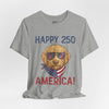 Happy 250 America! Patriotic Goldendoodle Tee
