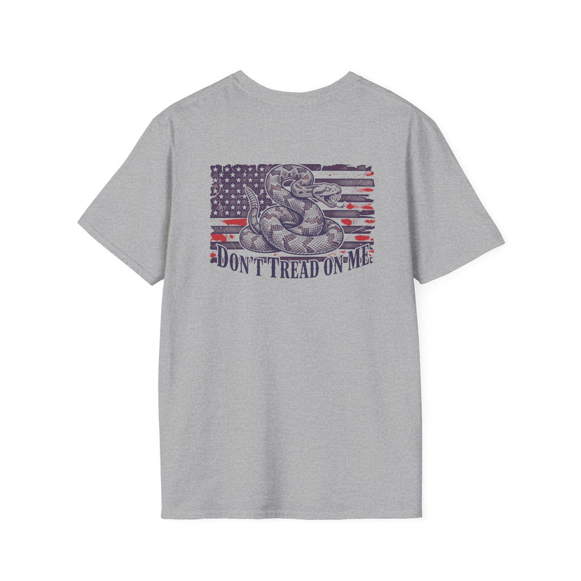 Dont Tread On Me Flag Tee Shirt American Gadsden Patriotic Independence Day Tee