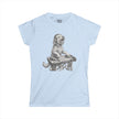 DJ Doodle Dog Women's Tee — Cute Turntable Graphic