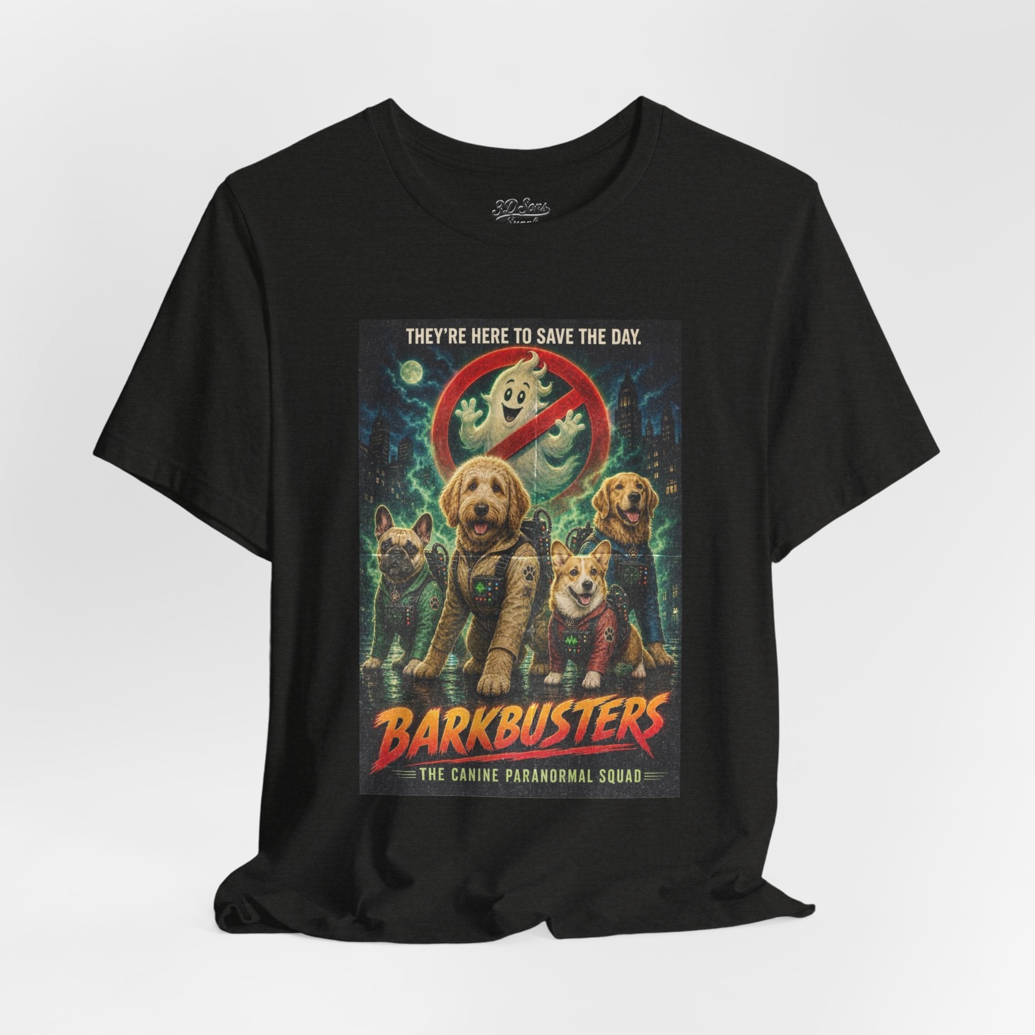 Barkbusters Retro Dog Movie Tee — 