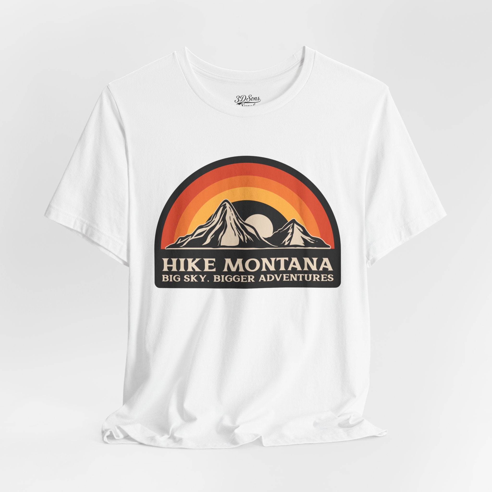 Hike Montana Mountain Adventure T-Shirt — Hiking Graphic Tee