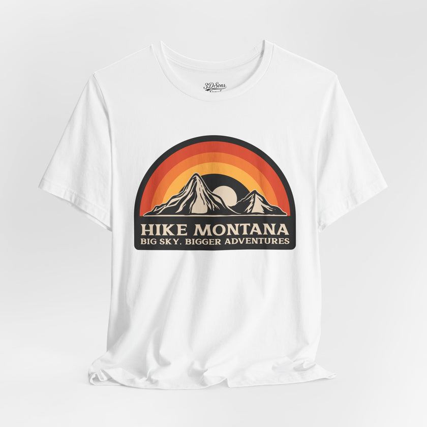 Hike Montana Mountain Adventure T-Shirt — Hiking Graphic Tee
