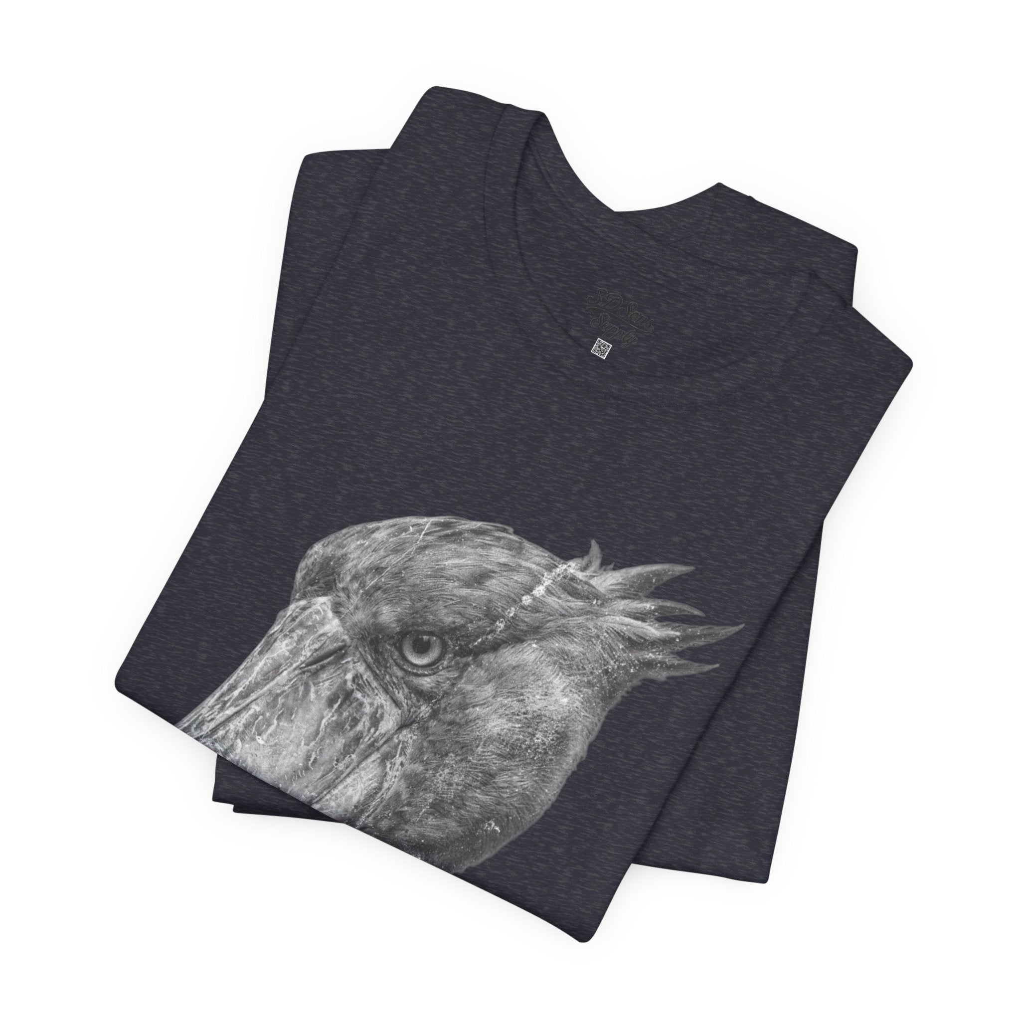 Smoking Shoebill Stork T-Shirt — Quirky Bird Graphic Tee