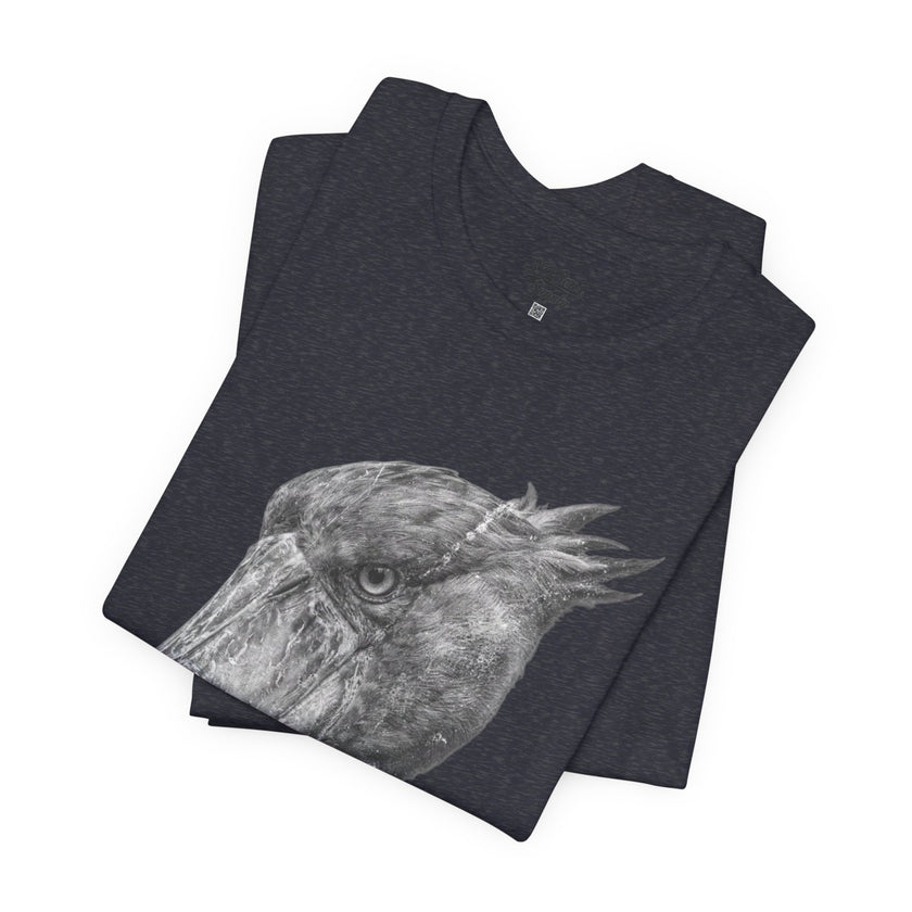 Smoking Shoebill Stork T-Shirt — Quirky Bird Graphic Tee