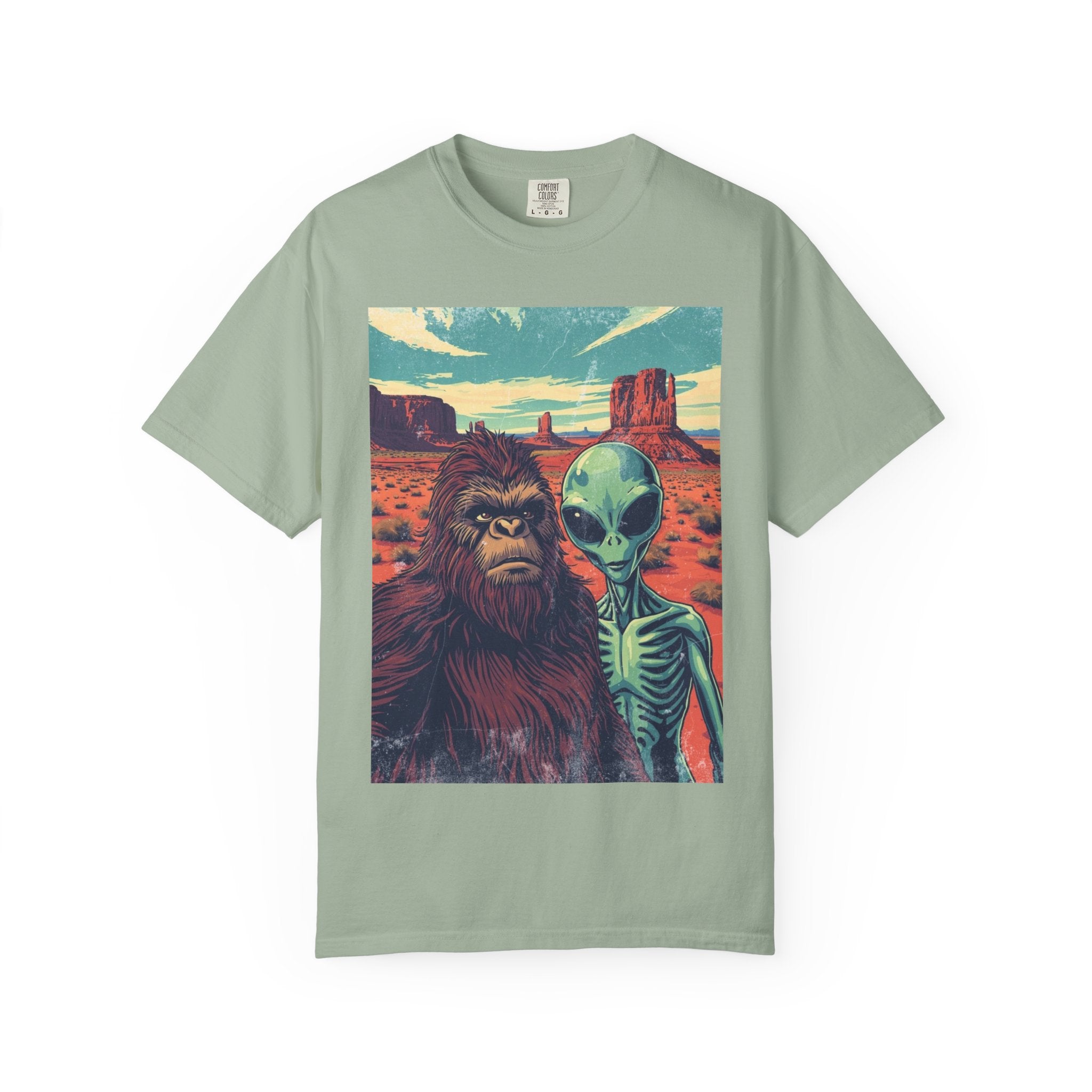 Alien & Bigfoot Monument Park T-Shirt