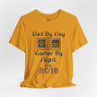Personalized Dad By Day Gamer By Night T-Shirt — Established 2018 Retro Controller Tee