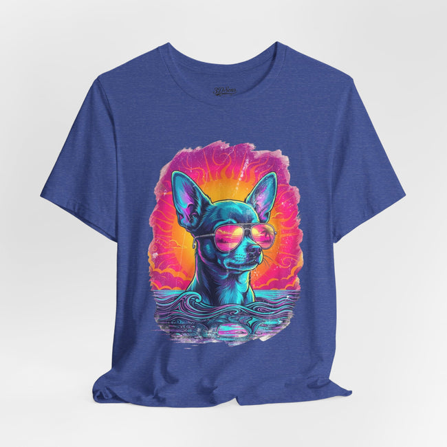 Chihuahua Vice City Retro Tee — 90s Vintage Dog Graphic T-Shirt