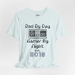 Personalized Dad By Day Gamer By Night T-Shirt — Established 2018 Retro Controller Tee