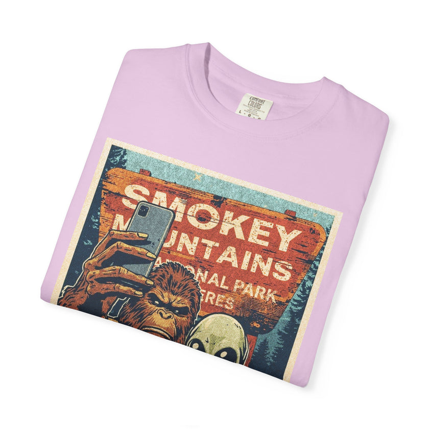 Smoky Mountains Alien & Bigfoot T-shirt — National Park Adventure Tee