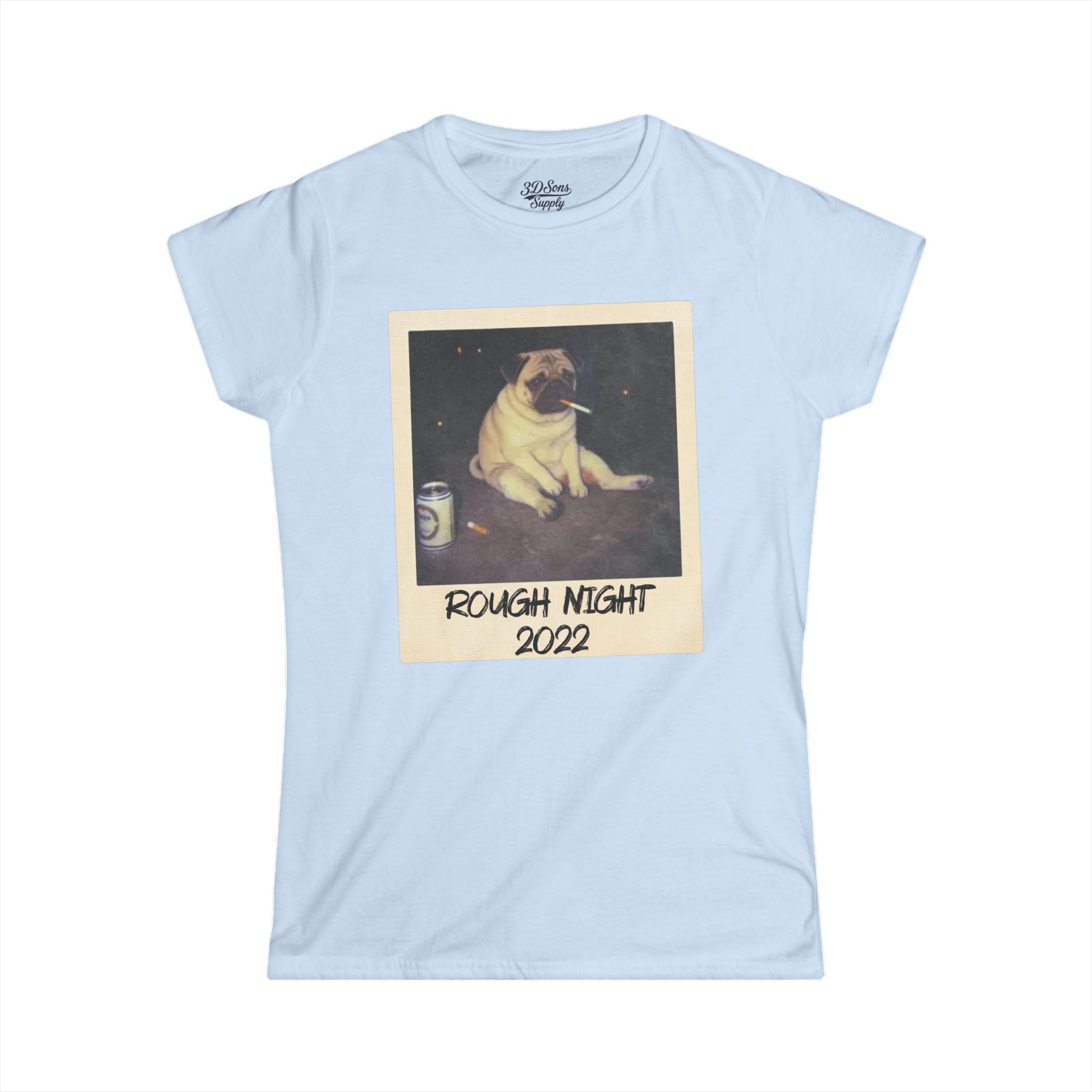 Personalized Polaroid Photo Tee – Custom Women's Softstyle T-Shirt