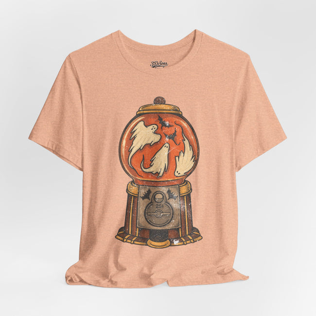 Gumball Ghosts Tee — Vintage Halloween Gumball Machine T-Shirt