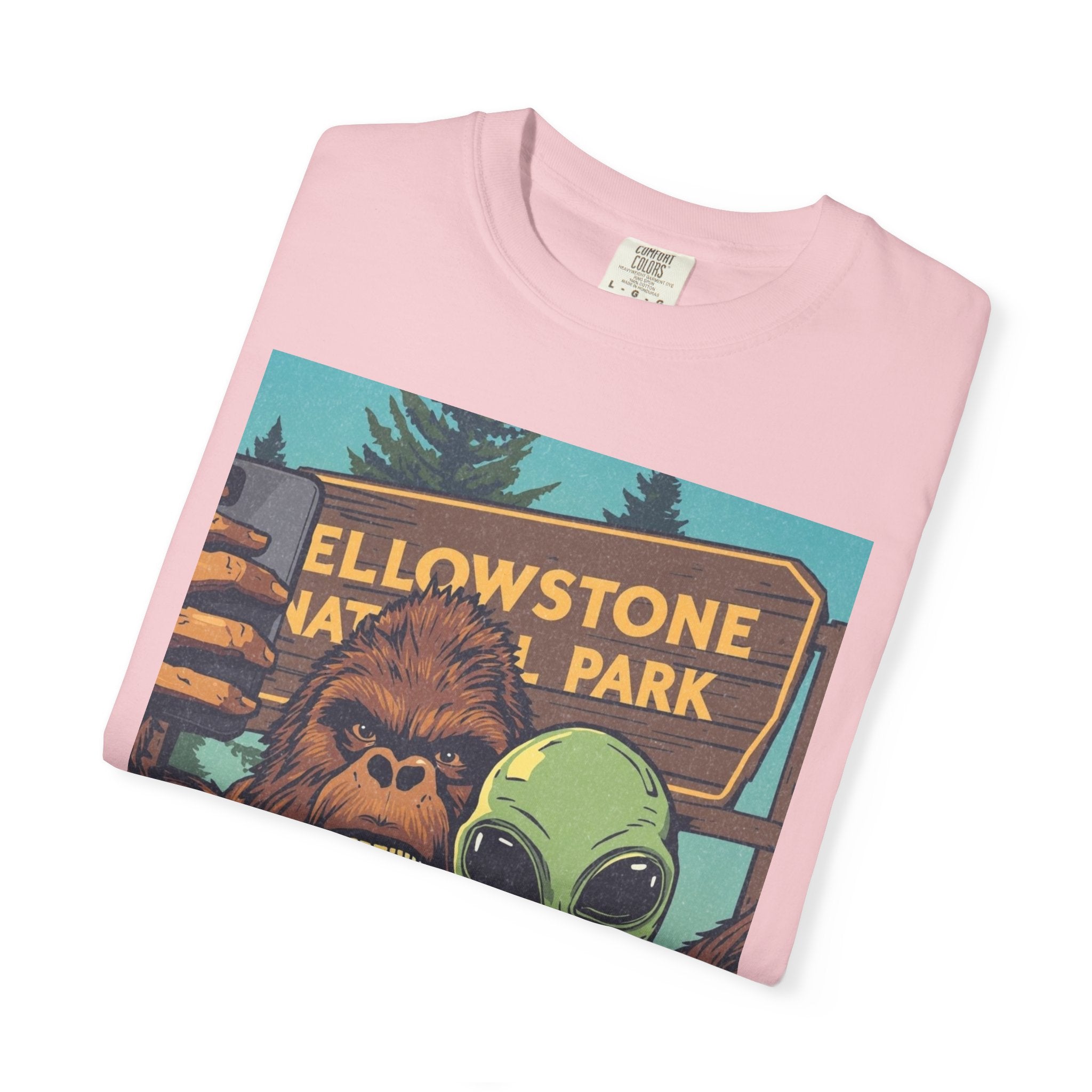 Alien & Bigfoot Yellowstone T-Shirt