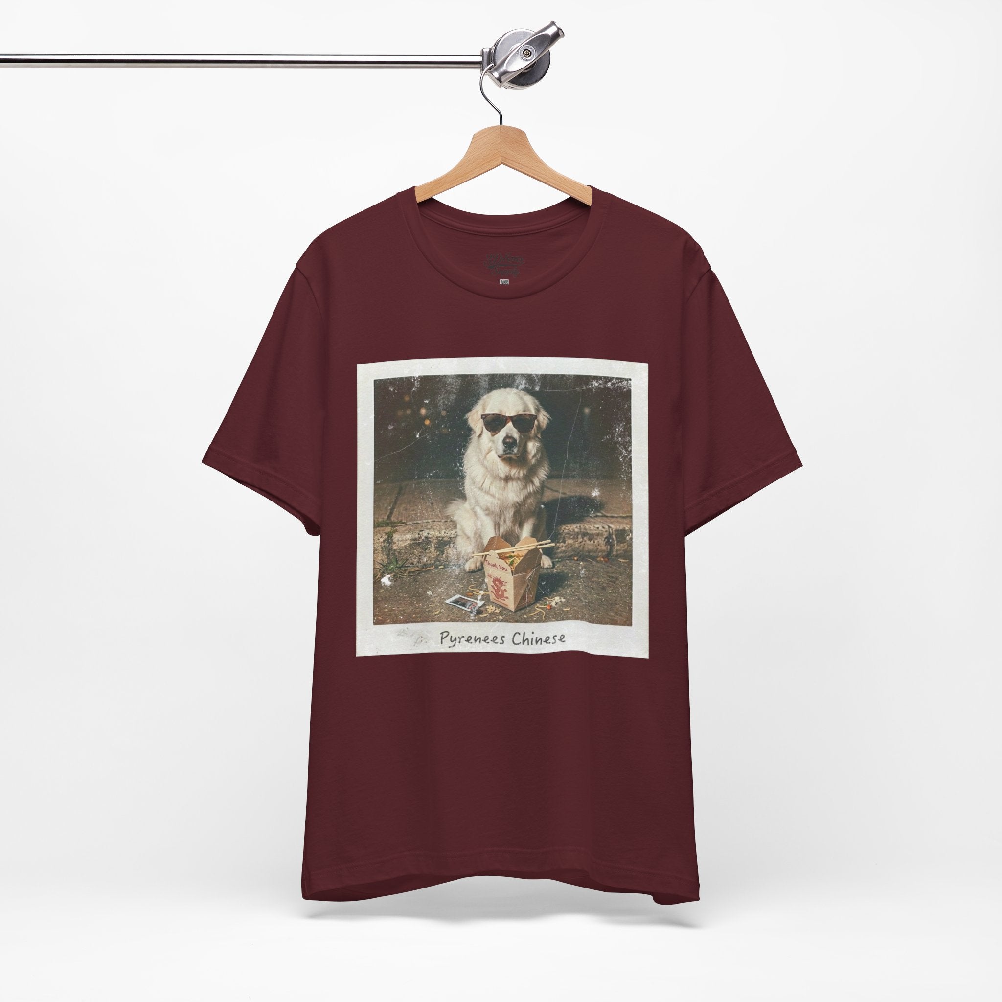 Pyreneese Chin Photo Tee — Vintage Pup Graphic T-Shirt