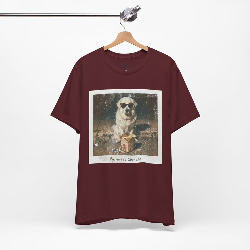 Pyreneese Chin Photo Tee — Vintage Pup Graphic T-Shirt