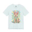 Easter Dog Tee — “Eggs Are Overrated...Treats Are Not” Corgi Retro Graphic T-Shirt