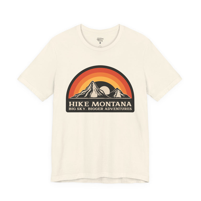 Hike Montana Mountain Adventure T-Shirt — Hiking Graphic Tee