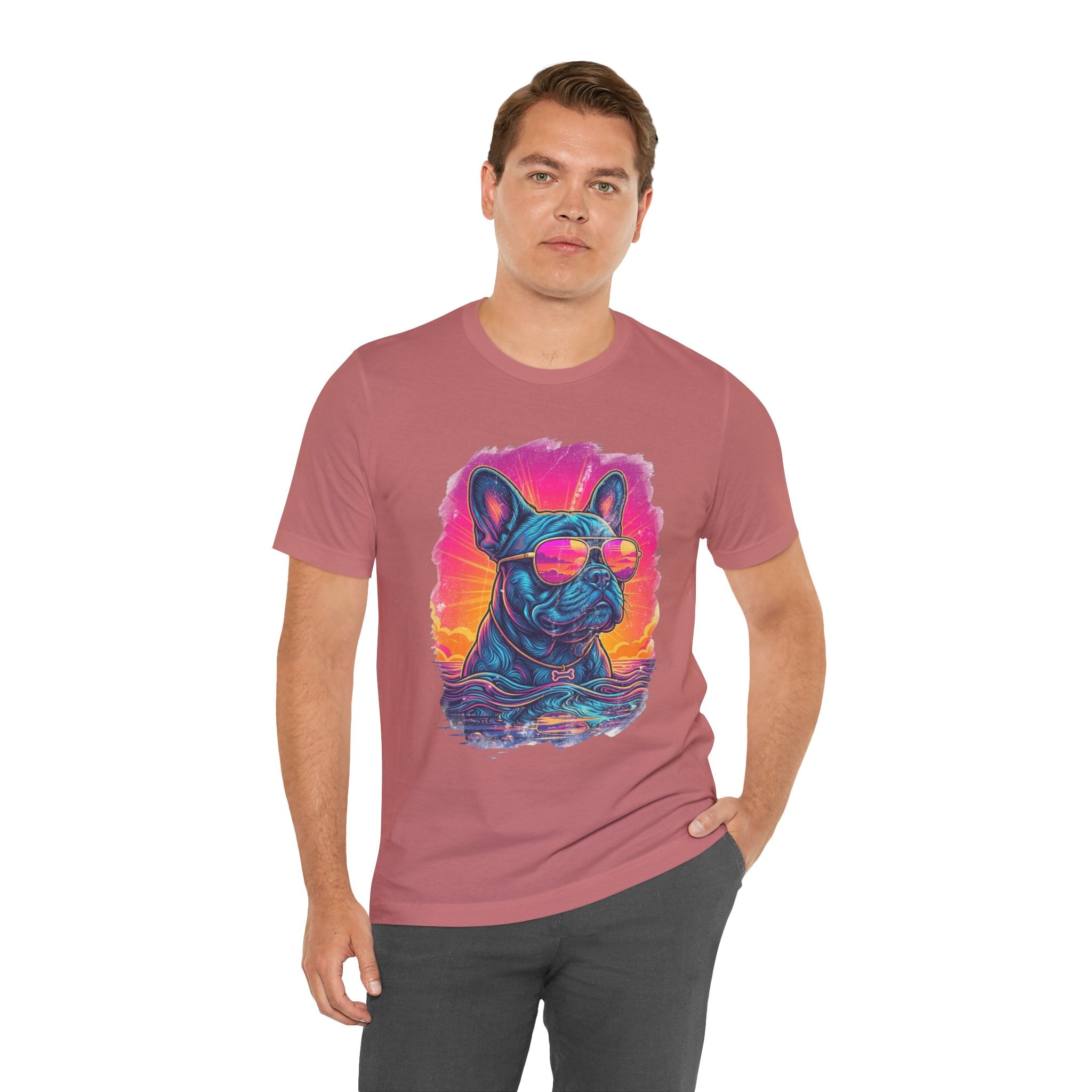 French Bulldog Retro 90s Tee — Vice City Vintage Dog Graphic