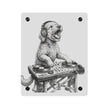Doodle DJ with Turntable Acrylic Wall Art Panels | Music Room Decor