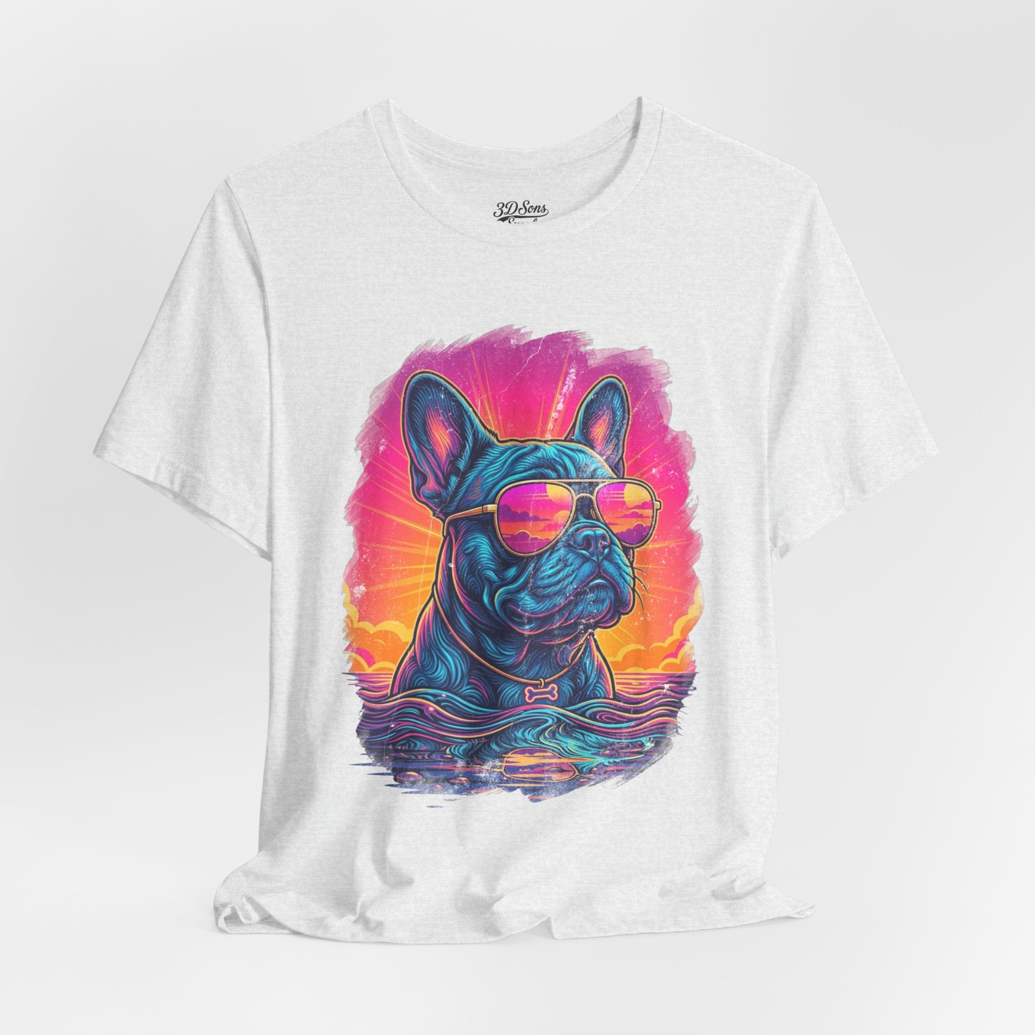 French Bulldog Retro 90s Tee — Vice City Vintage Dog Graphic