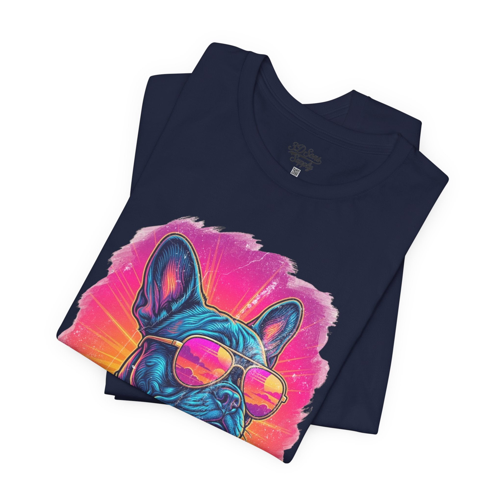 French Bulldog Retro 90s Tee — Vice City Vintage Dog Graphic