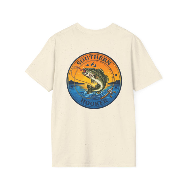 Southern Hooker Fish Graphic T-Shirt | Bass Fishing Retro Logo Tee – 3D Sons Supply Co