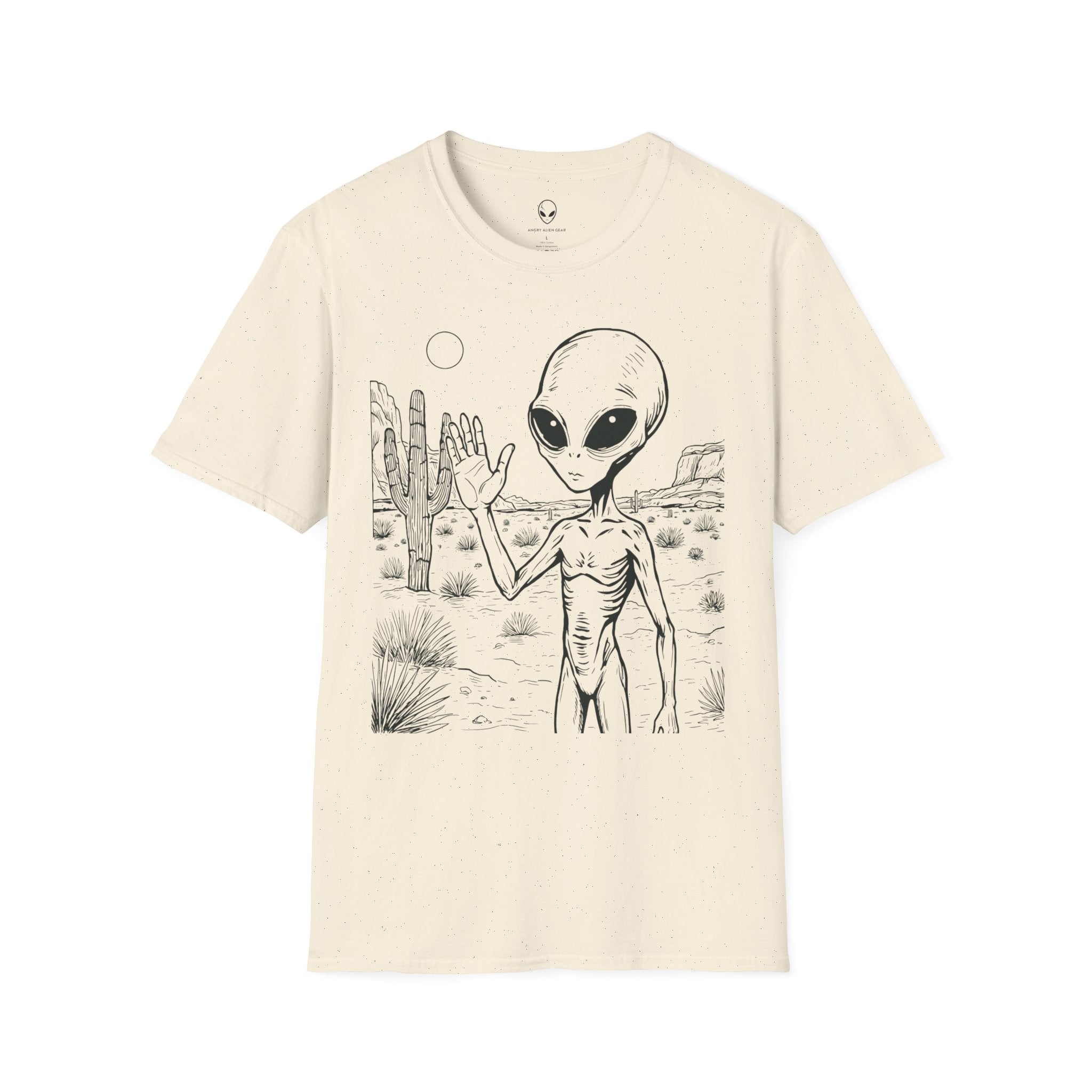 Happy Desert Alien Tee | Funny Area 51 Extraterrestrial Shirt – 3D Sons Supply Co
