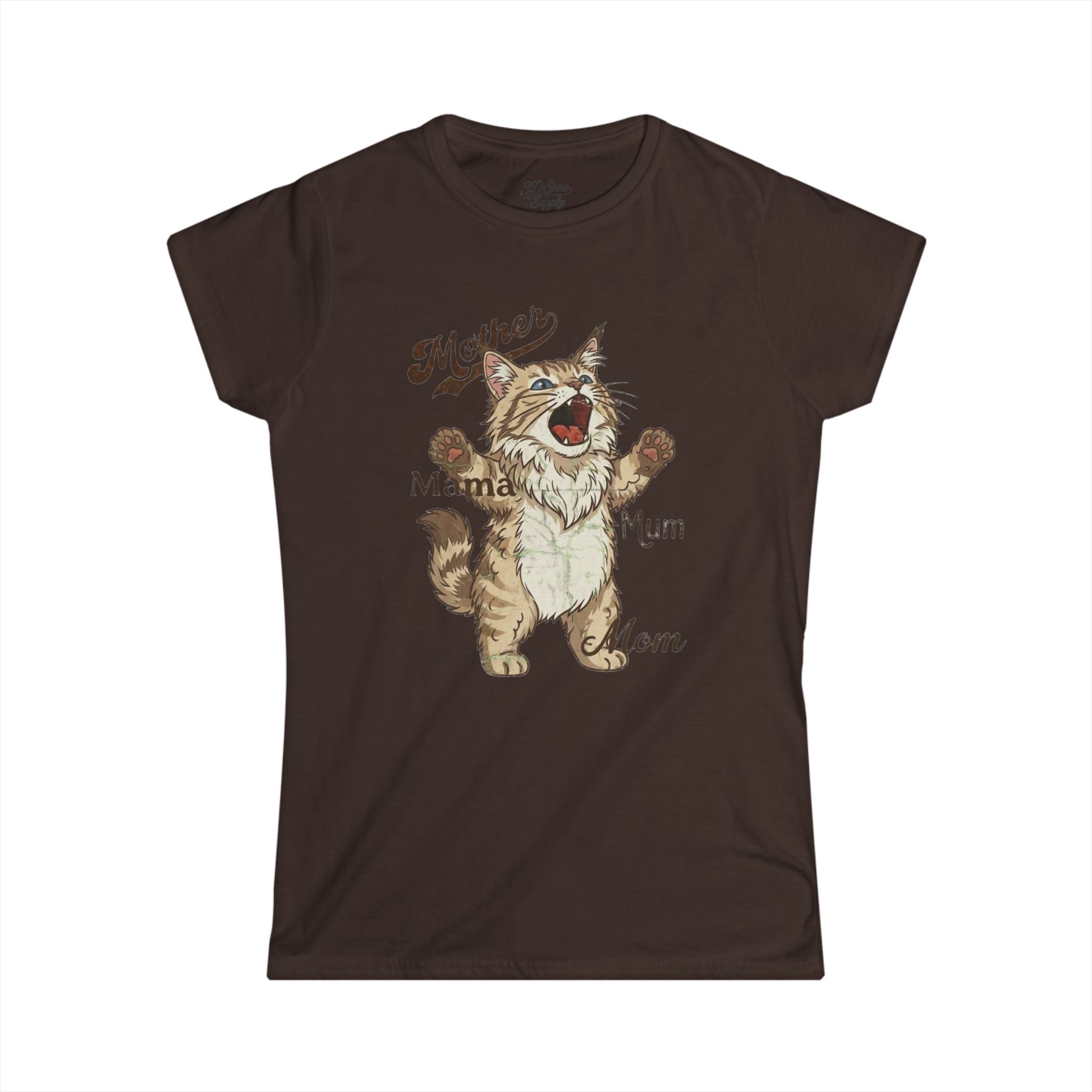 Maine Coon Cat Mama Mother's Day Tee
