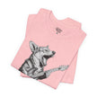 Corgi Rockstar T‑Shirt — Guitar Playing Dog Graphic Tee