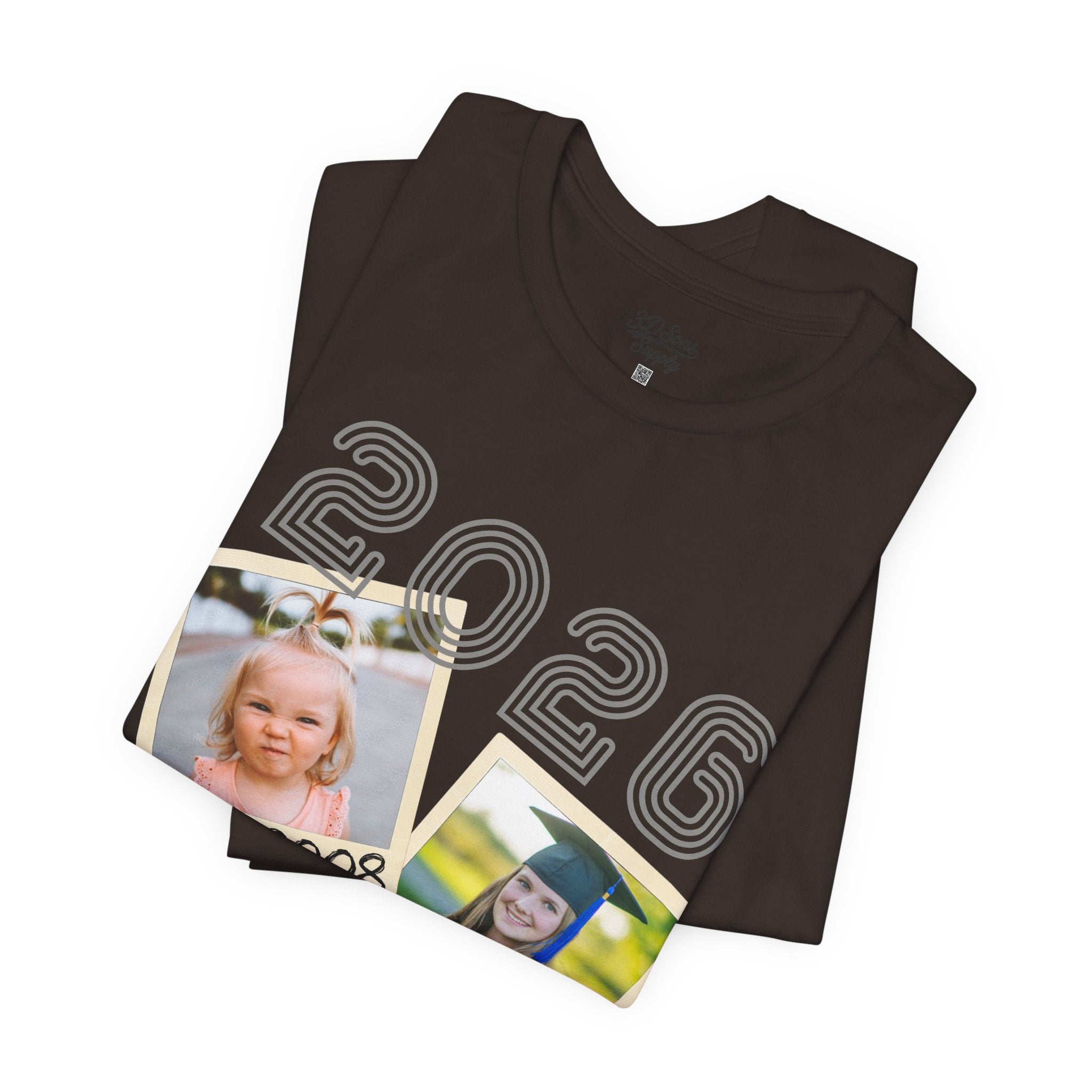 Personalized Custom Graduation & Parent Gift - Throwback Photo Memory Tee
